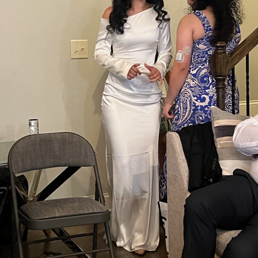 Elegant White Off-Shoulder Dress